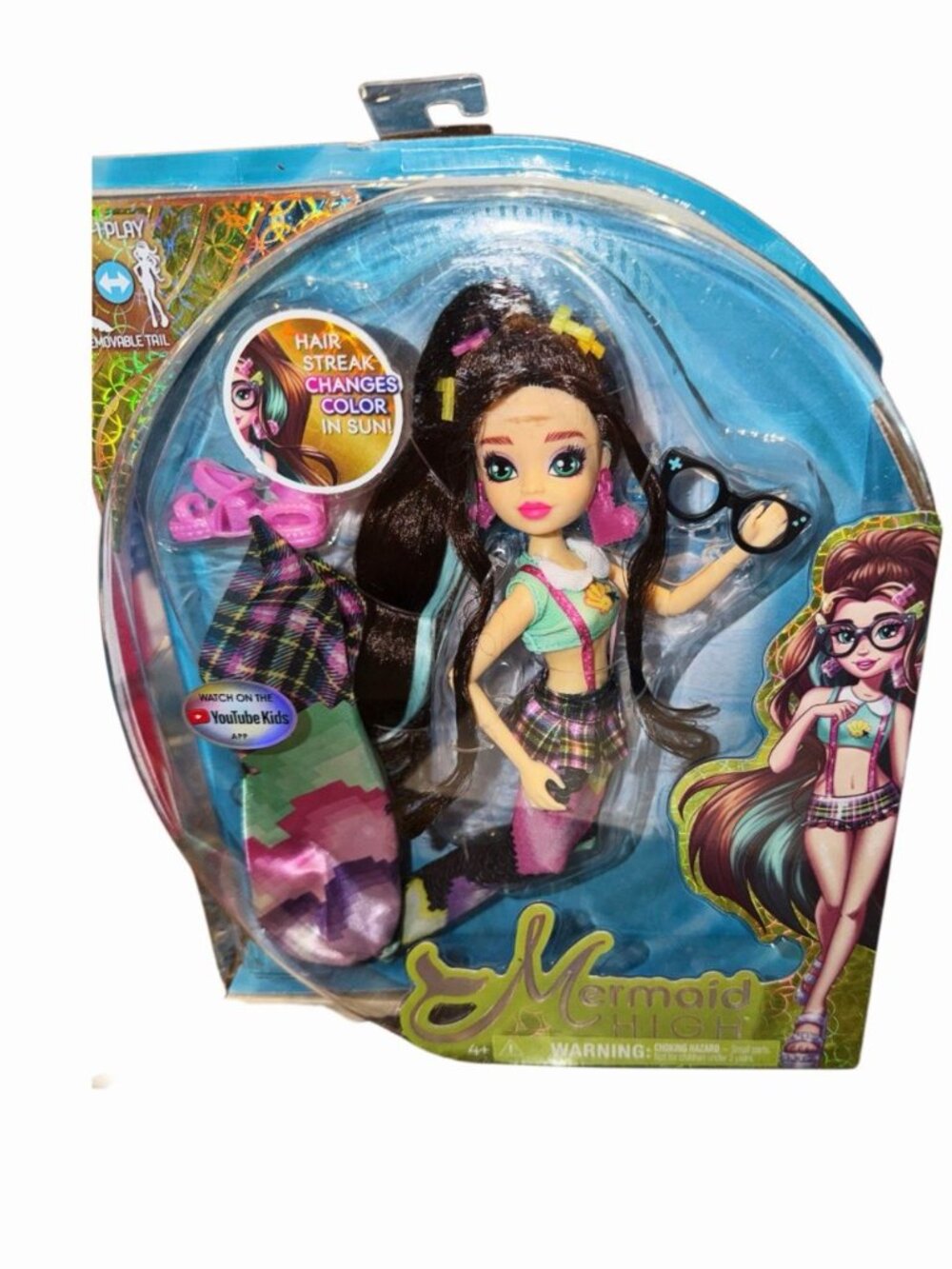 Mermaid High 2-in-1 Girl's Play Doll Splash for Fashion Removable Tail